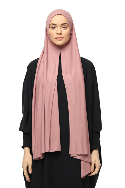 Ready Practical Snap-on Luxury Organic Plain Combed Shawl Evenly Aligned Powder Pink