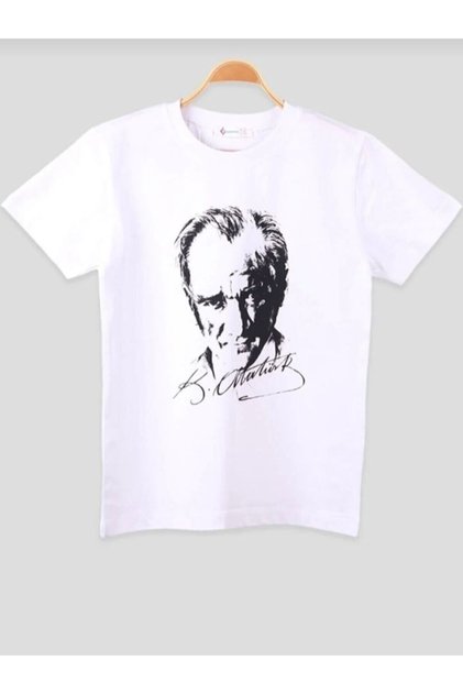White Ataturk Printed T-shirt