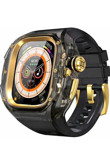 Apple Watch Ultra 3 2 1 49mm Uyumlu Luxury Racing Modifikasyon Kiti Kasa+Kordon