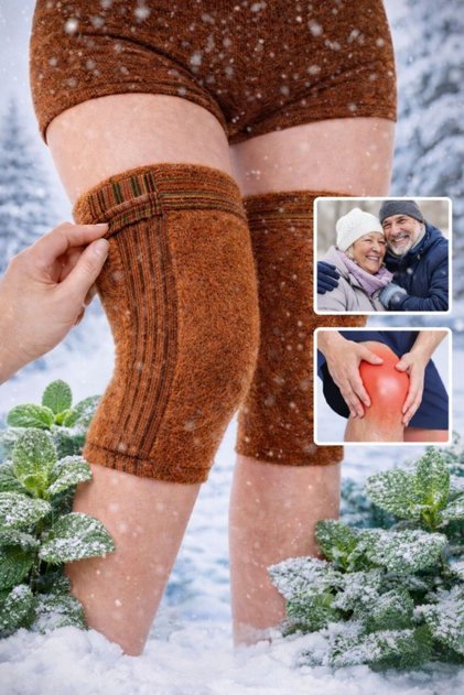 Thermal Wool Knee Warmers – 1 Pair (2 Pieces) | The Preferred for Winter and Spring, Warm and Comfortable