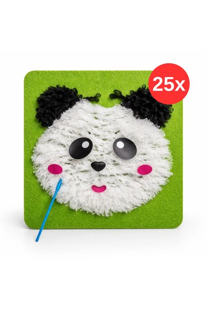 Panda Punch Sewing Kit for Nursery and Preschool | Educational Collective Activity