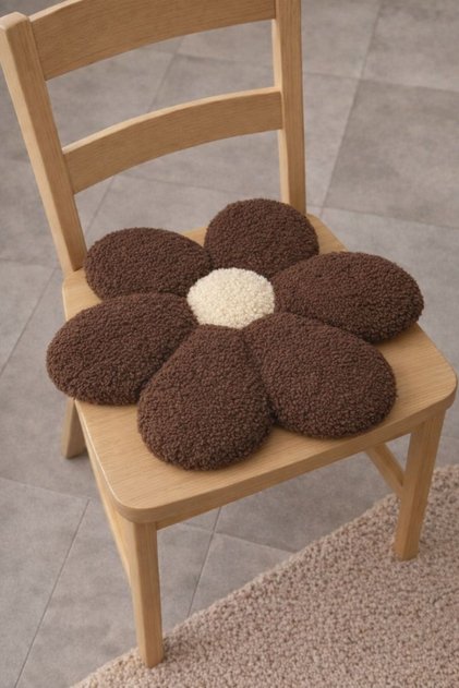 Papatya Sandalye Minderi Teddy 35 cm