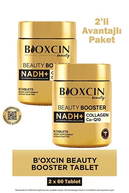 Beauty Booster Hidrolize Kolajen Hyalüronik Asit Nadh İçeren Tablet Takviye Edici