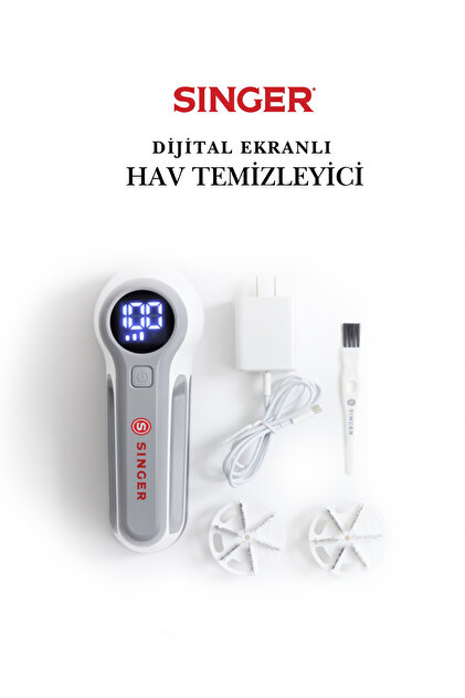 SINGER Dijital Ekranlı Hav ve Tiftik Temizleyici - Ergonomik Saplı