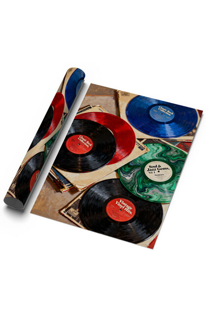 Sweetco Çerçevesiz Poster Vinyl Collection – Plak Koleksiyonu