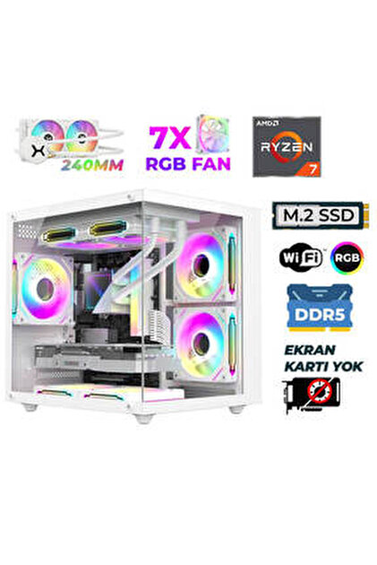 Xaser Raze X90 Ryzen 5 7600 16GB DDR5 Ram 512GB M.2 NVMe SSD Hazır