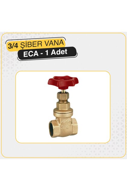 Eca Şiber Vana 3/4 25 mm Su Sayaç Vanası
