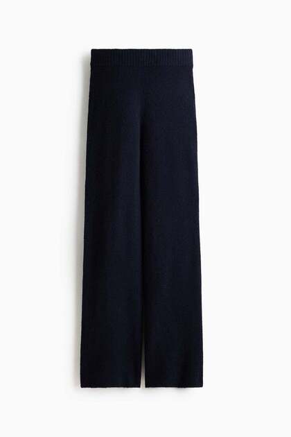 Fine-knit trousers