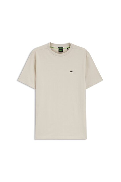 BOSS Streç Pamuklu Regular Fit Bisiklet Yaka T Shirt Erkek T SHİRT