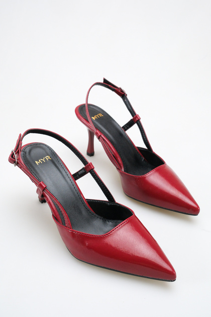 Women's High Heel Shoes Burgundy Yanki