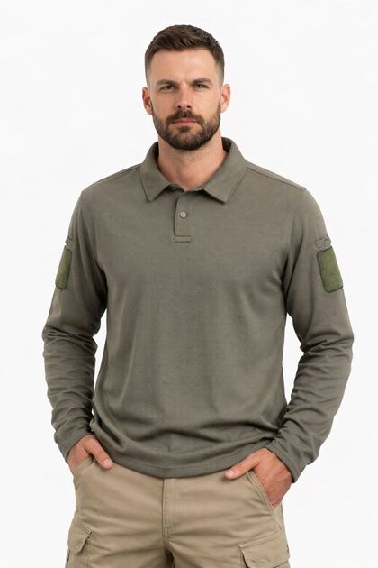 Tactical Polo Collar Uzunkol Tshirt