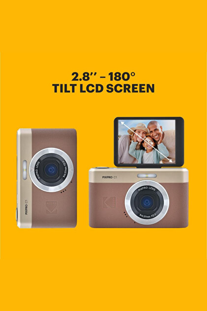 Kodak Pixpro C1 Dijital Fotoğraf Makinesi, 4x Optik Zoom ve LED