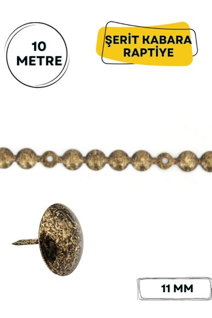 Şerit Kabara Dekoratif Kabara Raptiye 11 mm 10 Metre