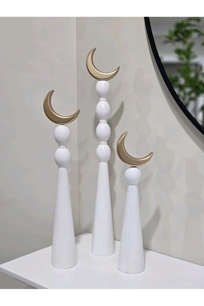 3pcsRamadan Decoration Set, Middle Eastern Style Building Decor, Tabletop Festival Decor