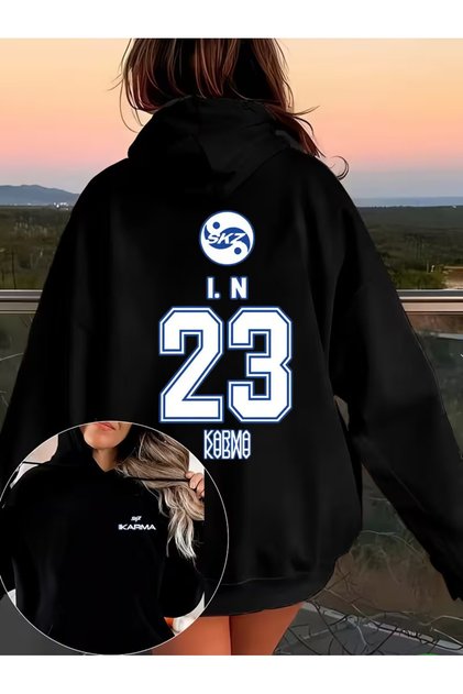 Stray Kids Skz Karma Detail Oversized Unisex Sweatshirt