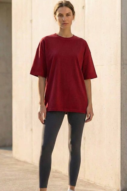 Women's Oversized 100% Cotton Casual T-Shirt