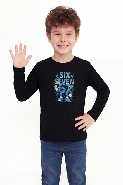 Boy's T-Shirt with Long Sleeves Printed B5