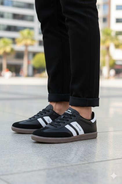 India I Men's Women's Unisex Black / White Sneaker Casual Sports Shoes
