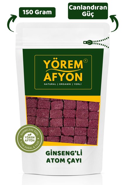 Ginsengli Bitkisel Küp Atom Çayı, Glikozsuz Saf Pancar Şekerli Her Yudumda Zinde Bir Beden | 150Gr.
