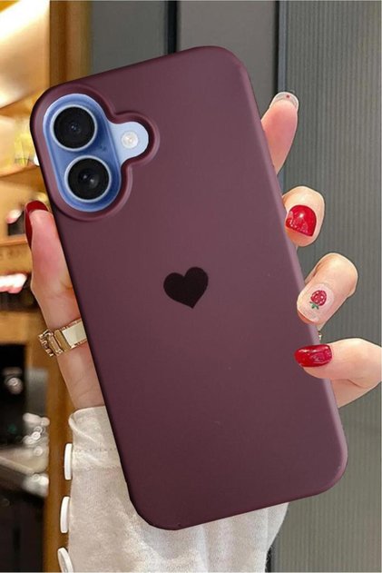 İphone 17 Kalp Logolu Renkli First Silikon Kılıf