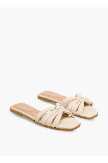 Women Knot Detail Flat Sandals