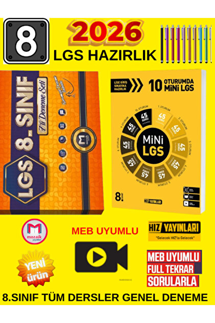 Mozaik Yayınları Hız 10 Oturum Mini Deneme + Mozaik 7'li Deneme