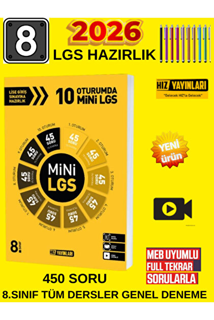 Mozaik Yayınları 2026 LGS 8. Sınıf Deneme Paketi: Mozaik 7'li