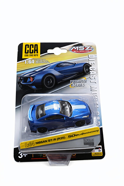 CCA Nissan GT-R (R35) 50. Yıl Özel Seri Diecast Model Araba, 1:64