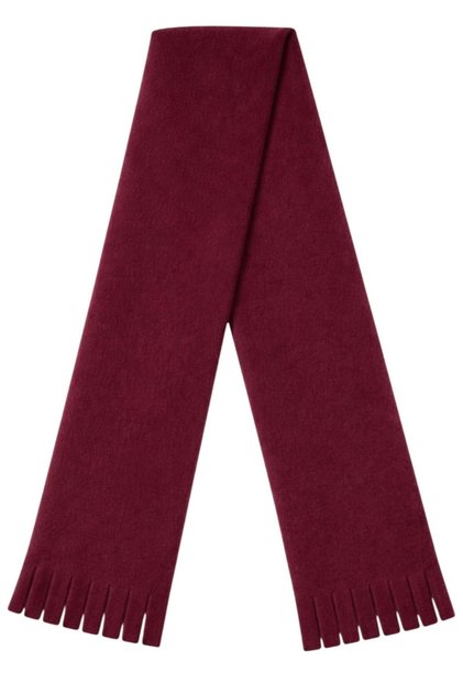 Unisex Burgundy Winter Soft Textured Fleece Scarf