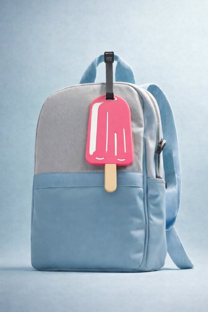 Mega Size Ice Cream Figured Luggage Tag - Large Size Suitcase Tag - Bag Tag - Luggage Tag