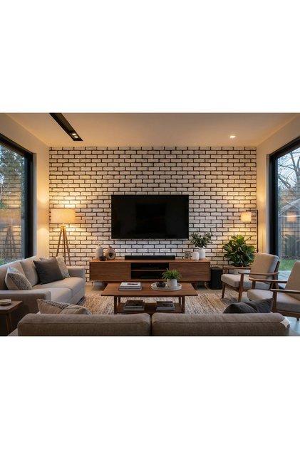 Dekoratif Taş kaplamali Tuğla Desen panel