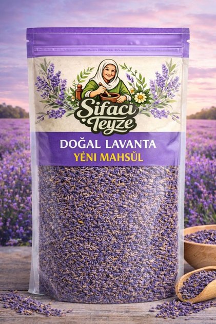 Lavanta, Lavandula angustifolia, Lavender 150 gr Lavanta Çiçeği Kurusu Yağı Alınmamış