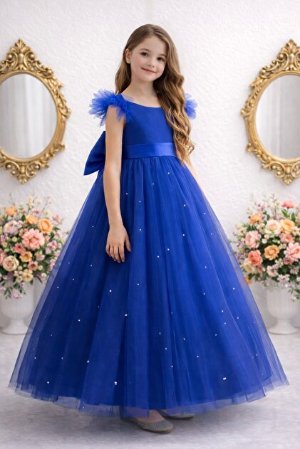 strapless open back dress Sky Blue Ruffle Skirt Prom Dresses Sweet 16 Princess Graduation Dress –  SheerGirl