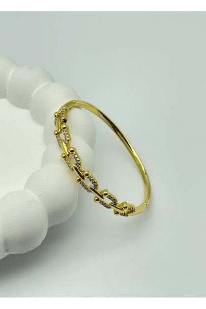 Xuping Gold Stone-Encrusted Brand Handcuffs - 25-Xpke05