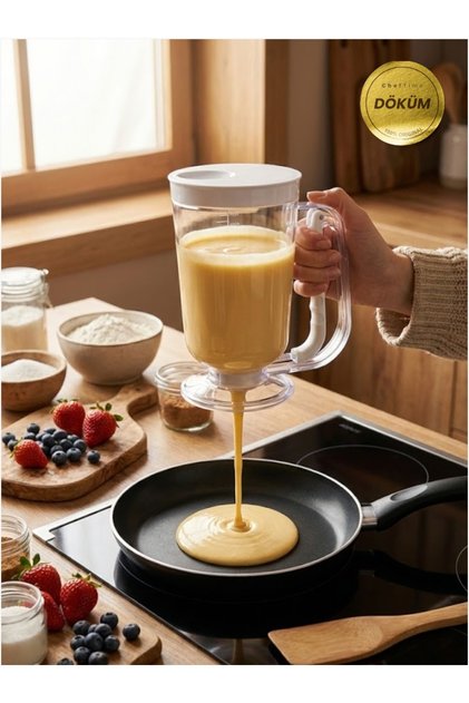 900 ml Pankek Hamur Dağıtıcısı – Dökme Aparatlı Porsiyonlayıcı