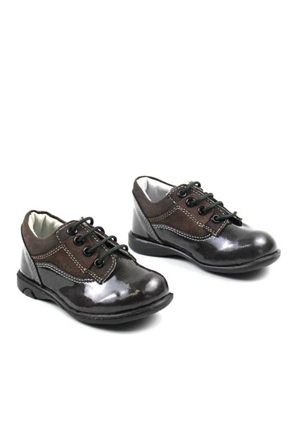 Pantofi casual, de copii , din lac sintetic 2635-GRI/INCHIS