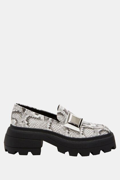 The Geli Combat Women's Black Multi Loafer