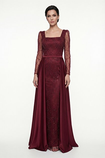 burgundy dress accessories Earrings With Maroon Gown Crystals Illusion Sequin Made-to-Order Prom Burgundy Dress Accessories - Etsy
