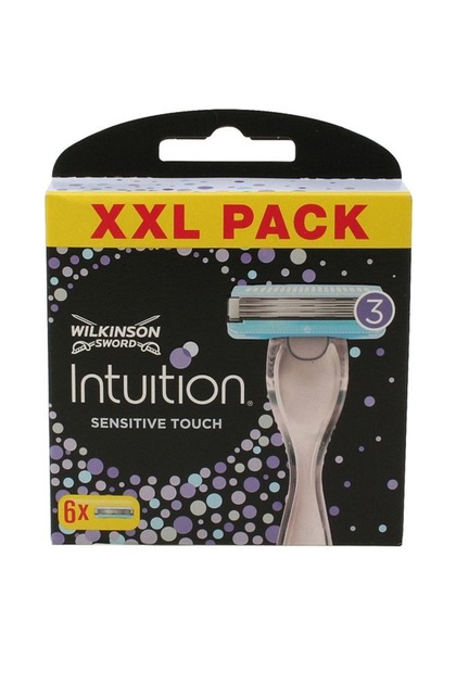 Sword Intuition Sensitive Touch Kadın Tıraş Yedek Başlık 3 Bıçaklı 6 Adet
