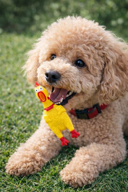 Mini Size Rooster - Sound-Activated Dog Toy
