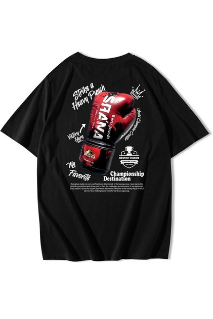 Unisex Oversize Saana Boks T-shirt