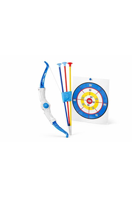 Sdvp-020 一枚セット×5& 3枚セット　×9 計14p Akar Ok ve Yay Oyuncak Seti Hedef Kağıtlı Büyük Boy Mavi Beyaz
