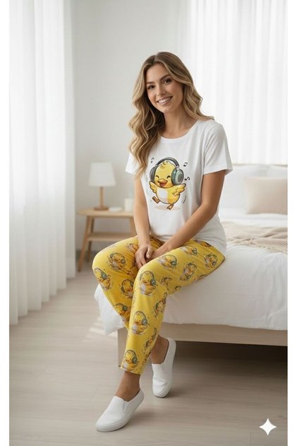 Civciv Short Sleeve Pajama Set