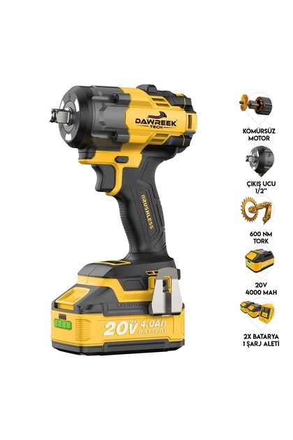 Dewalt DCF860NT-XJ Kömürsüz Darbeli Tornavıda 18V (Aküsüz