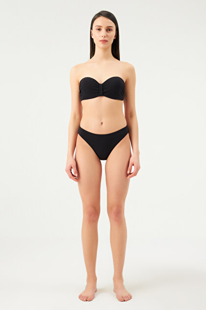 Black 1092Esbk Strapless Covered Bikini Set