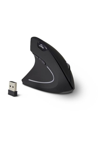 Mouse Optic Vertical Wireless Eterno KM-206L pentru stangaci 800/1200/1600 DPI 6 butoane