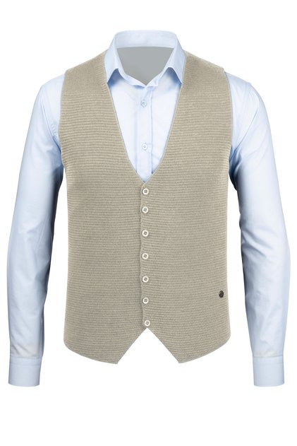 Men's Buttoned Sports / Classic Knitwear Knitted Sleeveless Vest - 4430Ls