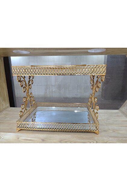 gilded crystal serving table