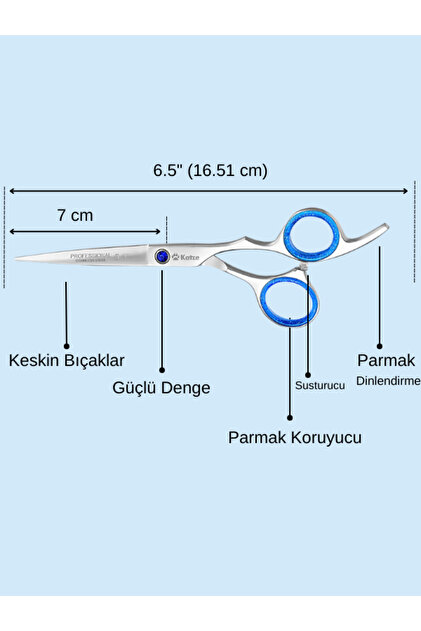 Katze J1 Profesyonel Saç Kesme Makası 6.5