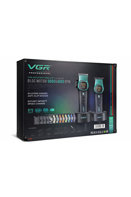 HELIX COSMETIC VGR PRO 2 in 1 BLDC Motor V-885 S2 ÇANTALI SET